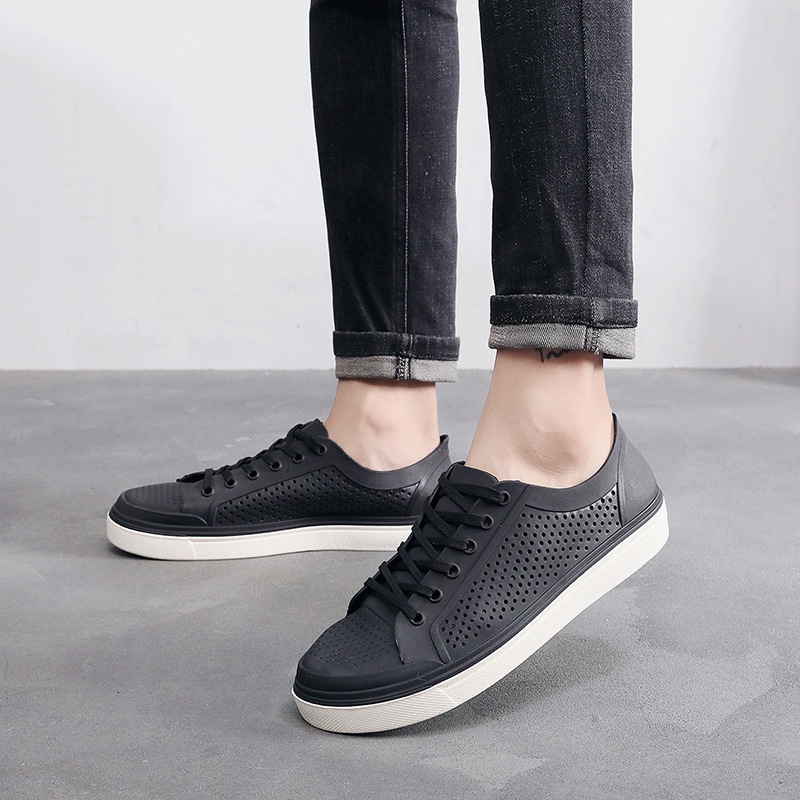 Giày nhựa - Giày thể thao nam bằng nhựa - Chất liệu PVC thoáng khí, đế cao su êm, mềm, không ngấm nước - Mã SP HH1925