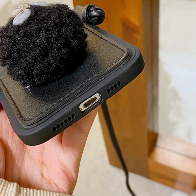 Ốp Điện Thoại Hình Bù Nhìn 3d Có Ngăn Đựng Thẻ Cho iphone 15pro max 14 pro max 14 plus 14 13 12 pro max 11 pro max xs max xr x 7 8 plus