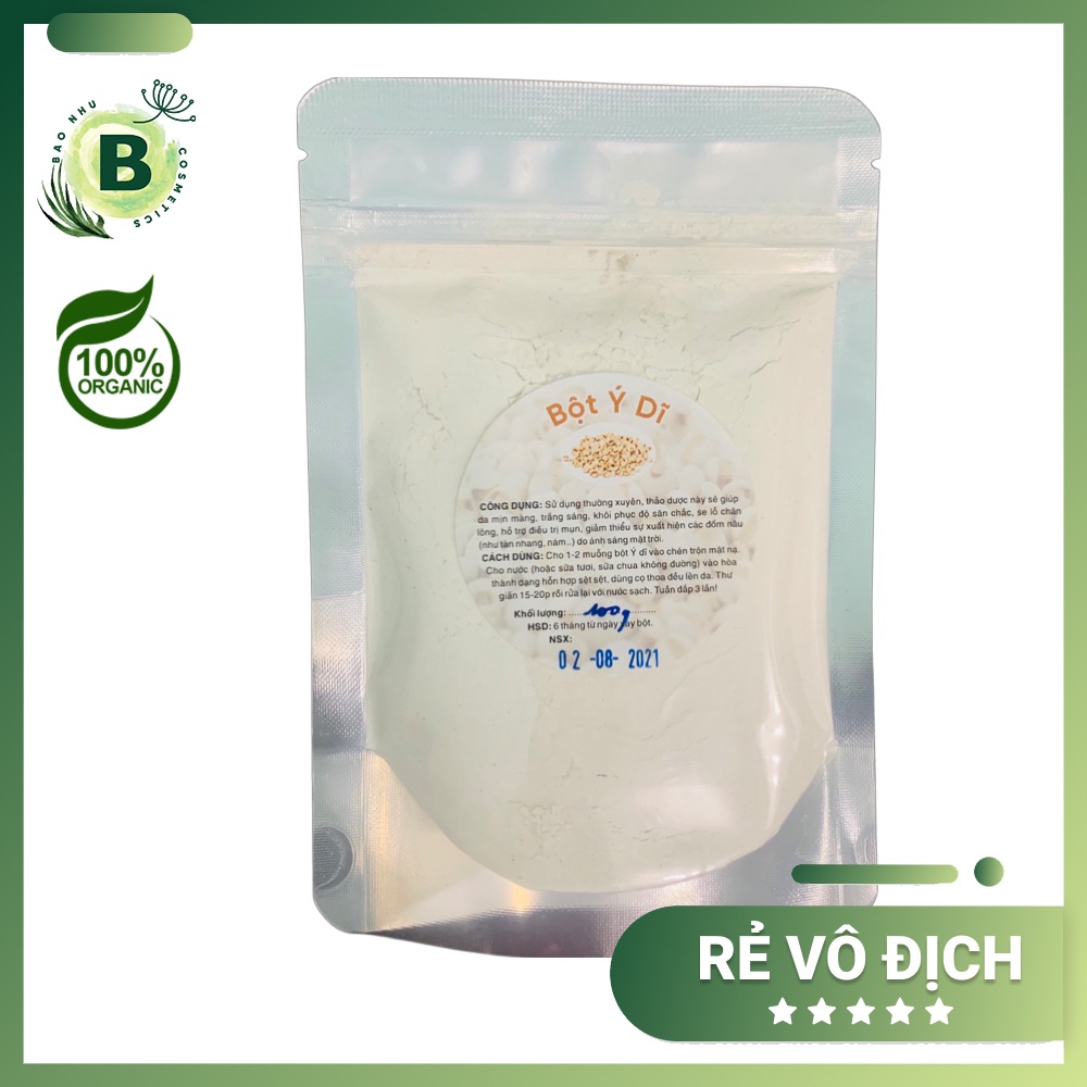 Bột Ý Dĩ Dưỡng Da Trắng Mịn Handmade
