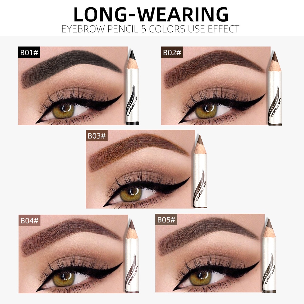Bút Chì Kẻ Lông Mày Menow 5 Màu Chống Nước Lâu Trôi