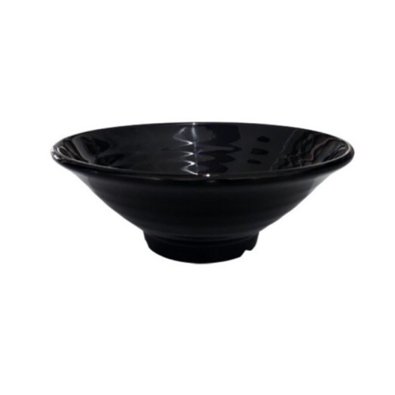 Tô nhựa Melamine màu Nâu/Đen bóng size 20cm (TOX18)