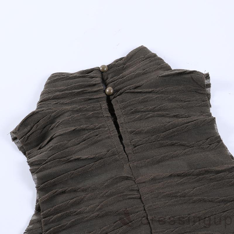 Áo Không Tay Cổ Lọ Màu Trơn Thiết Kế Độc Đáo Dành Cho Nữ | BigBuy360 - bigbuy360.vn