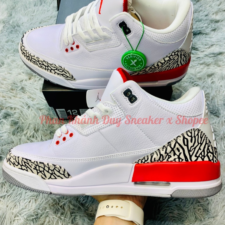 [Pkdsneaker25] Giày Nike Air Jordan 3 Retro hall of fame Katrina 136064-116