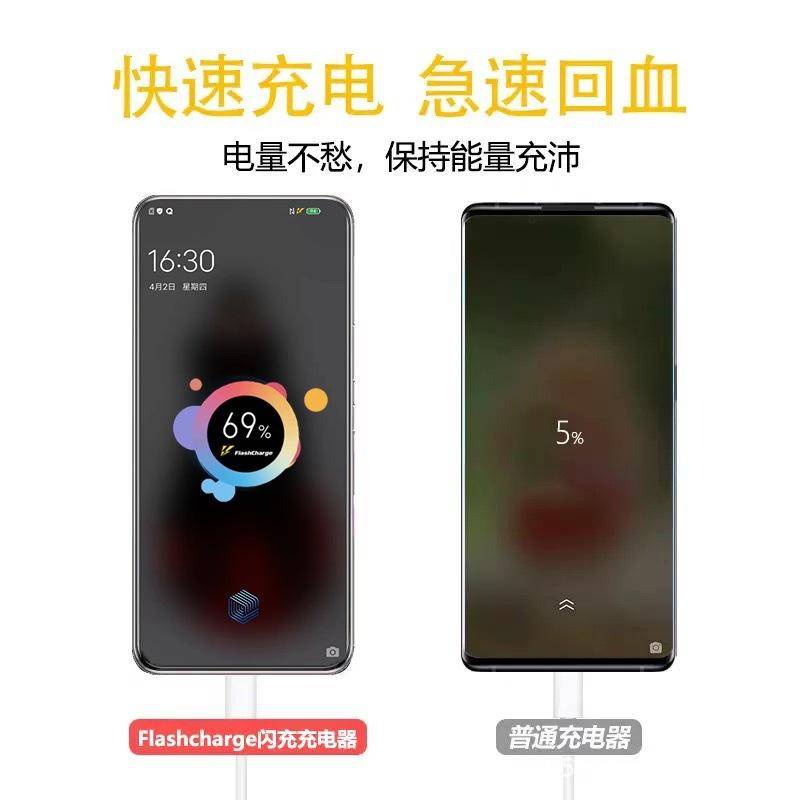 Bộ sạc VIVO 66W áp dụng IQOO Neo5 Quick Charge Plug VIVO 6A USB Type C Cáp dữ liệu IQOO Neo5