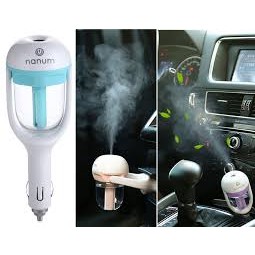 Máy phun sương hơi nước, tinh dầu tạo độ ẩm cho xe ô tô