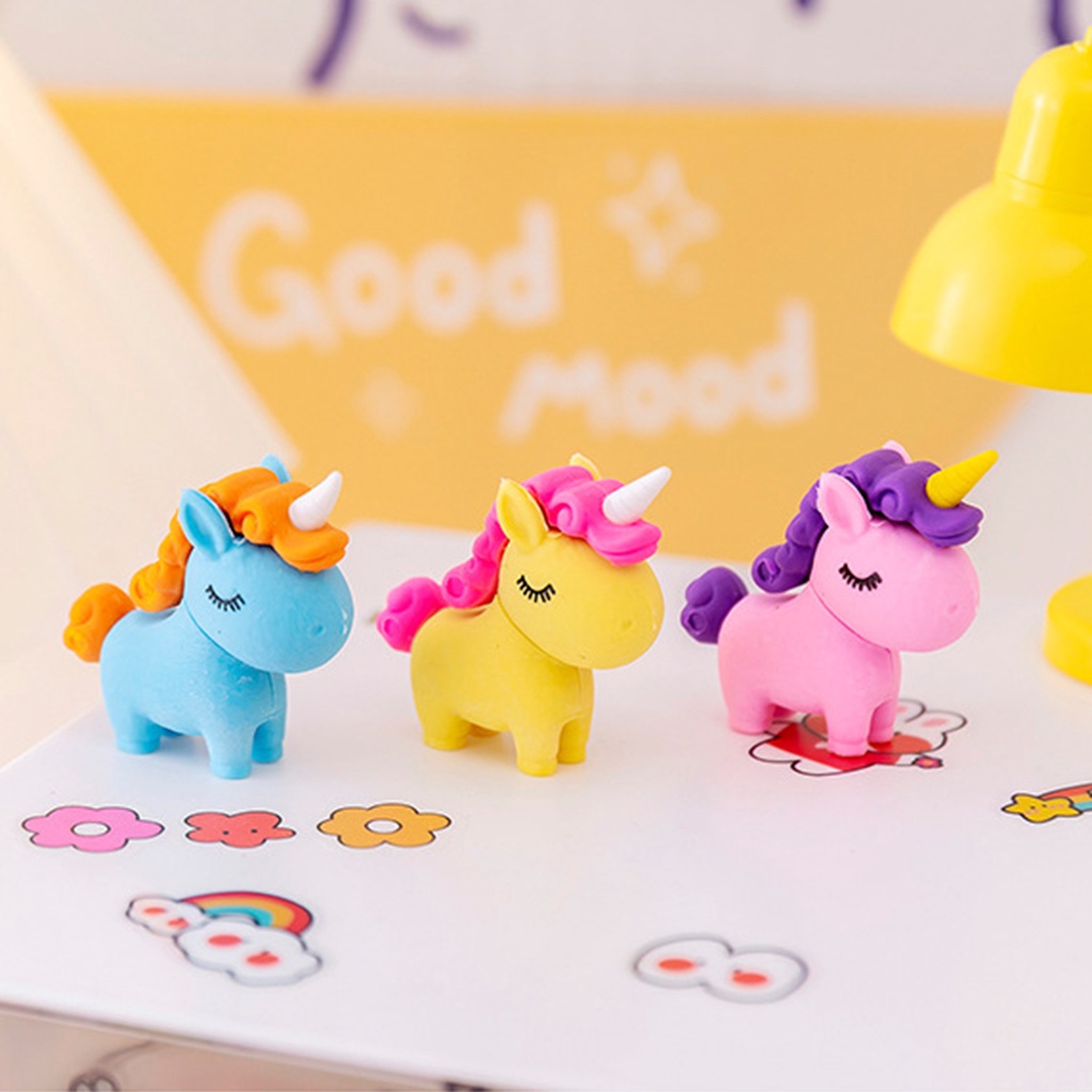 Cục Tẩy Hình Kỳ Lân 3D Dễ Thương Cho Trẻ Em