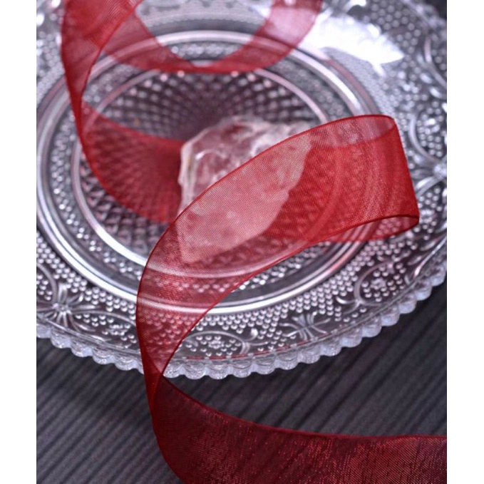 Ruybăng voan/ Ri băng voan/ Ribbon voan- Happy new year 5mét