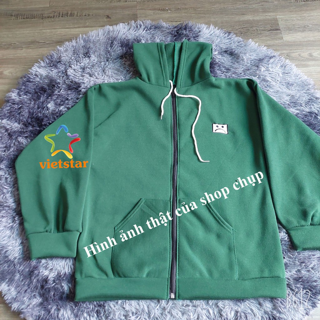 Áo khoác nỉ form rộng LOG SMILE áo hoodie Unisex cá tính_VIETSTAR | BigBuy360 - bigbuy360.vn