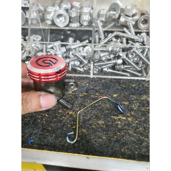 Bình dầu khói nắp nhôm + kẽm titan giữ bình dầu
