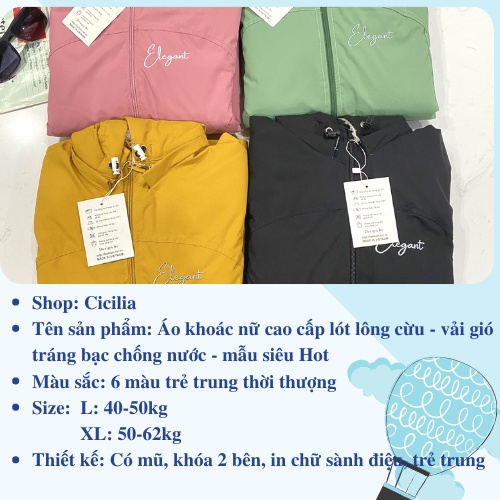 (TẶNG QUÀ 20K) Áo Khoác Nữ Đẹp Hàn Quốc Cao Cấp Mùa Đông Lót Lông Cừu Hot Trend 2021 Vải Tráng Bạc Chống Nước Cicilia | BigBuy360 - bigbuy360.vn