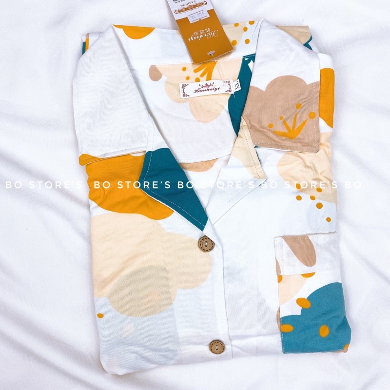 Bộ đồ ngủ dài tay quần dài thu đông pyjama nữ chất cotton dày mịn - Mã 908