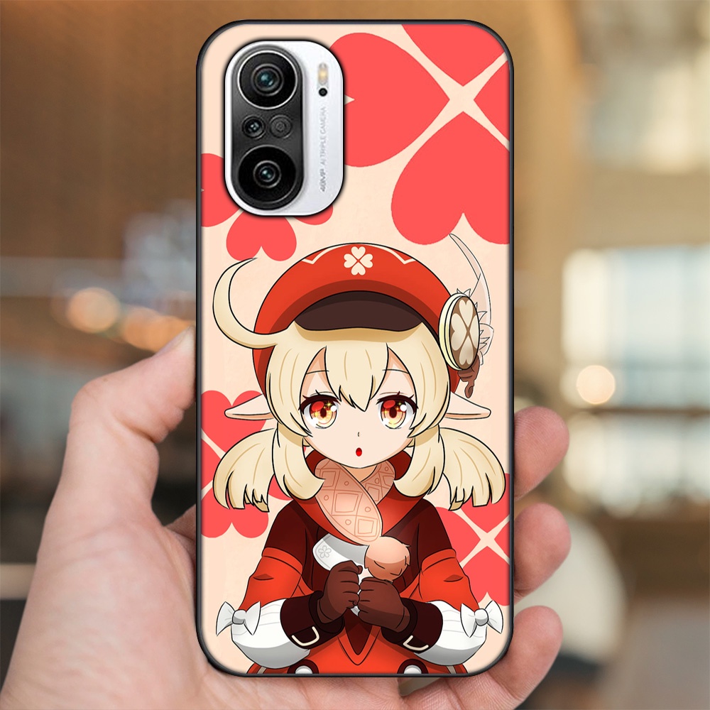 Ốp lưng Xiaomi K40 viền đen in hình Klee Genshin Impact