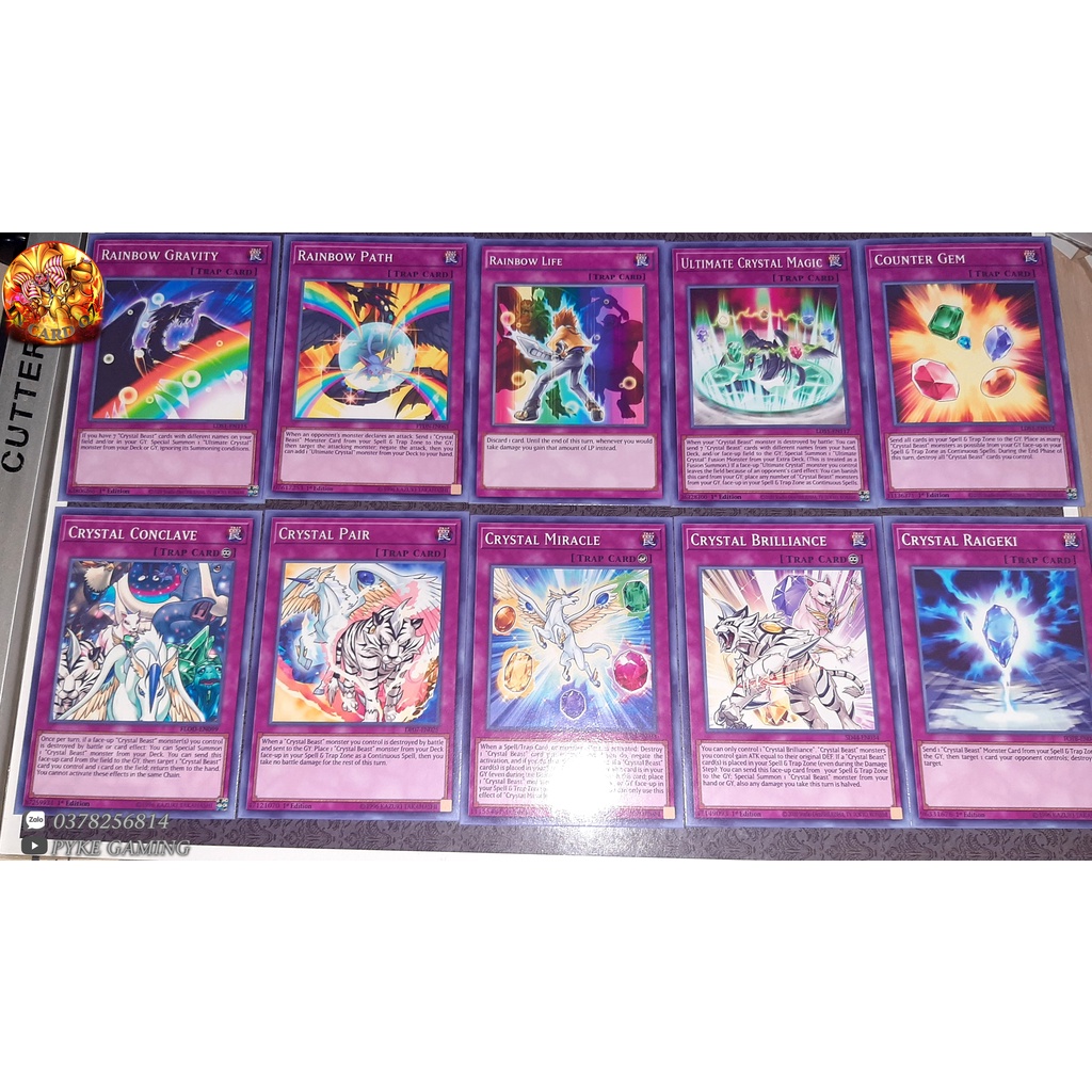 Bộ Bài Yugioh Crystal Beast