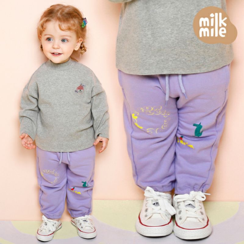 (Sz 90,100,110,120)lỗi- Quần nỉ da cá Milkmile VN xuất Hàn