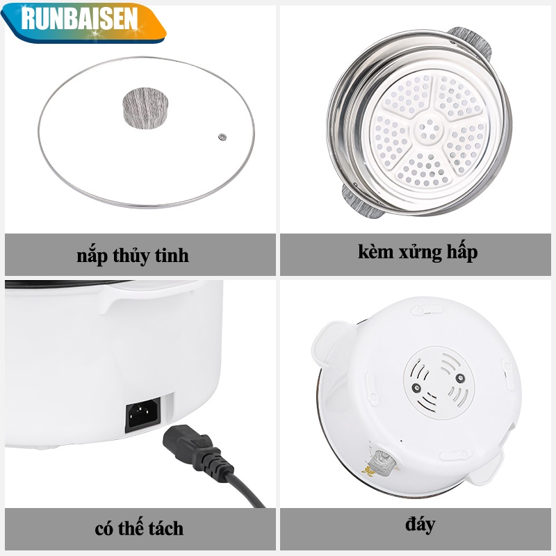 Nồi Lẩu Mini, Ca Nấu Mì Đa Năng Siêu Tốc Siêu Tiện Lợi 28CM ( dung tích 4.6L)