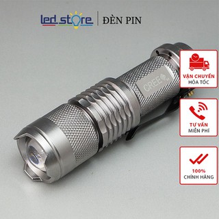 Đèn pin mini cree q5 💗freeship💗thiết kế nhỏ gọn, khả năng chiếu sáng rất xa