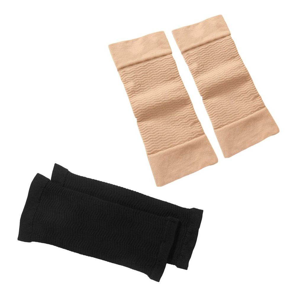 Cặp ống tay áo MMULCK dạng nén co giãn màu trơn hỗ trợ giảm cân cho nữ