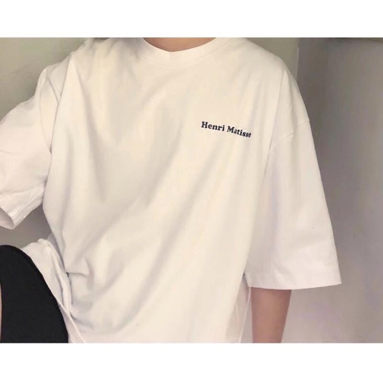 Áo thun nam, nữ  fom rộng  Henri matise , phong cách hàn quốc chất cotton 100% , chính hãng cao cấp