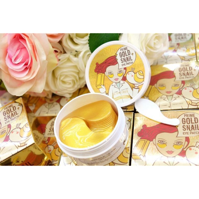 Mặt nạ mắt DewyTree Prime Gold Snail Eye Patch – Hàn quốc