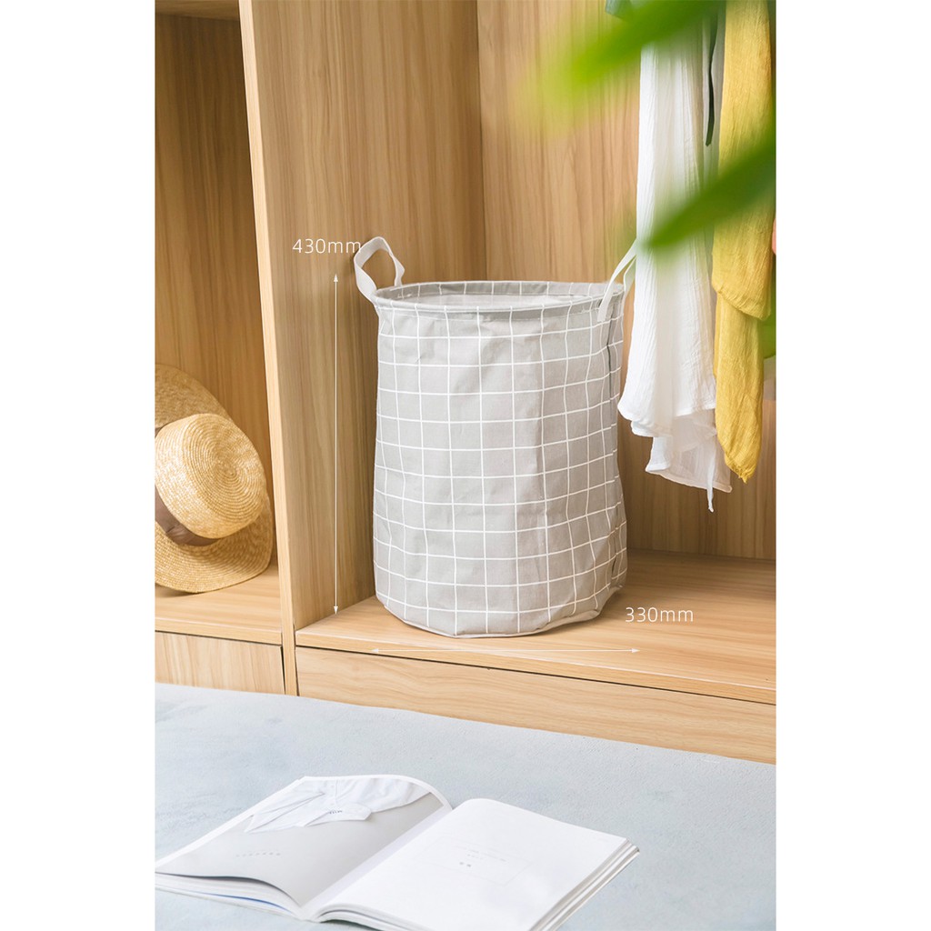 Giỏ Vải/ Sọt Vải Đựng Quần áo, Đựng Đồ Đa Năng Chống Thấm #C755 (36cm)