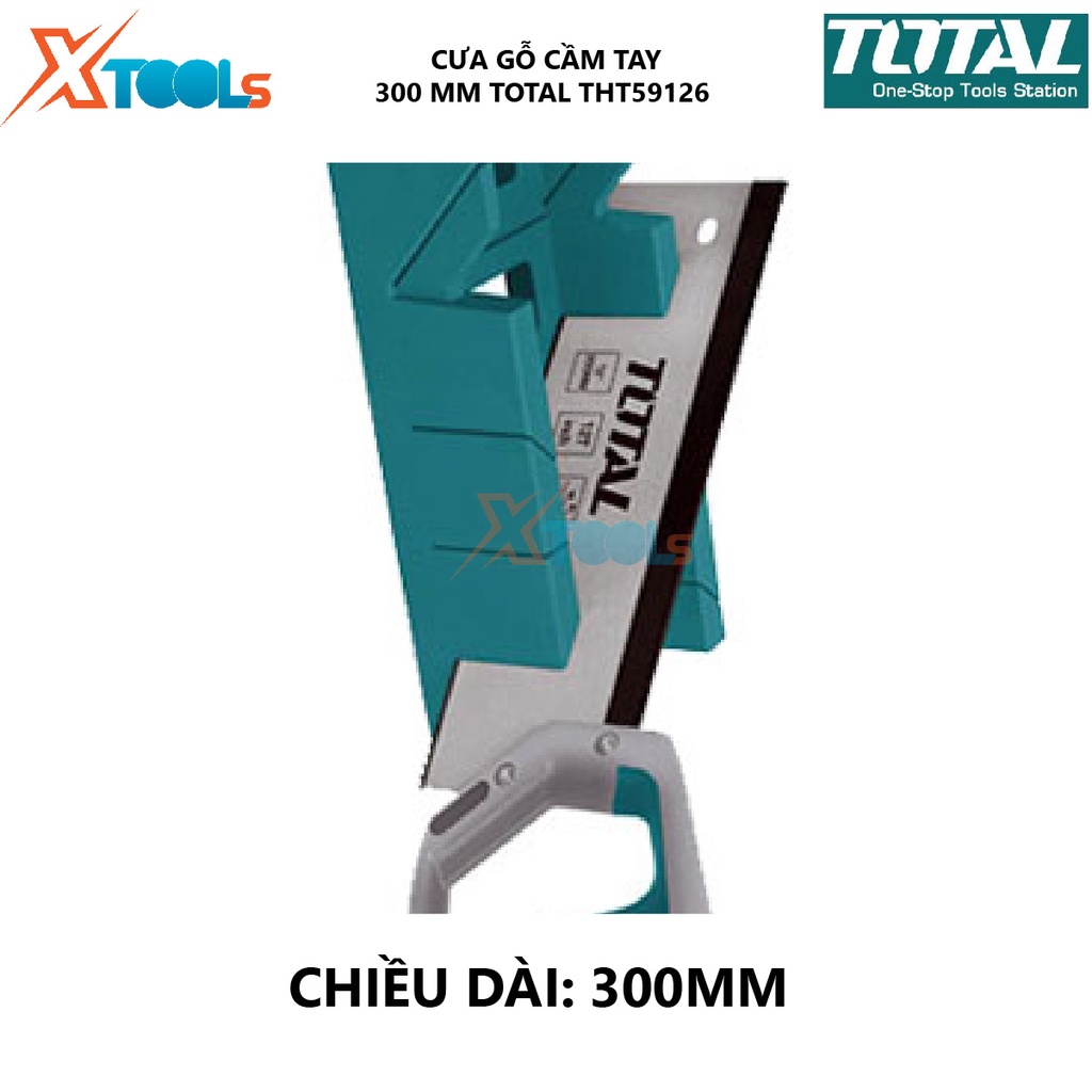 Bộ cưa gỗ cầm tay Total THT59126 | Cưa gỗ bén, lưỡi cưa thép cao cấp, không cong. [CHÍNH HÃNG] [XTOOLS]