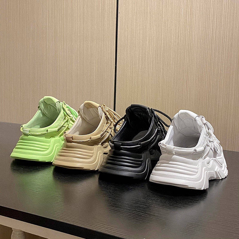 Giày Sneaker Tăng Chiều Cao Thiết Kế Mới Thoáng Khí Thời Trang Dành Cho Mùa Hè