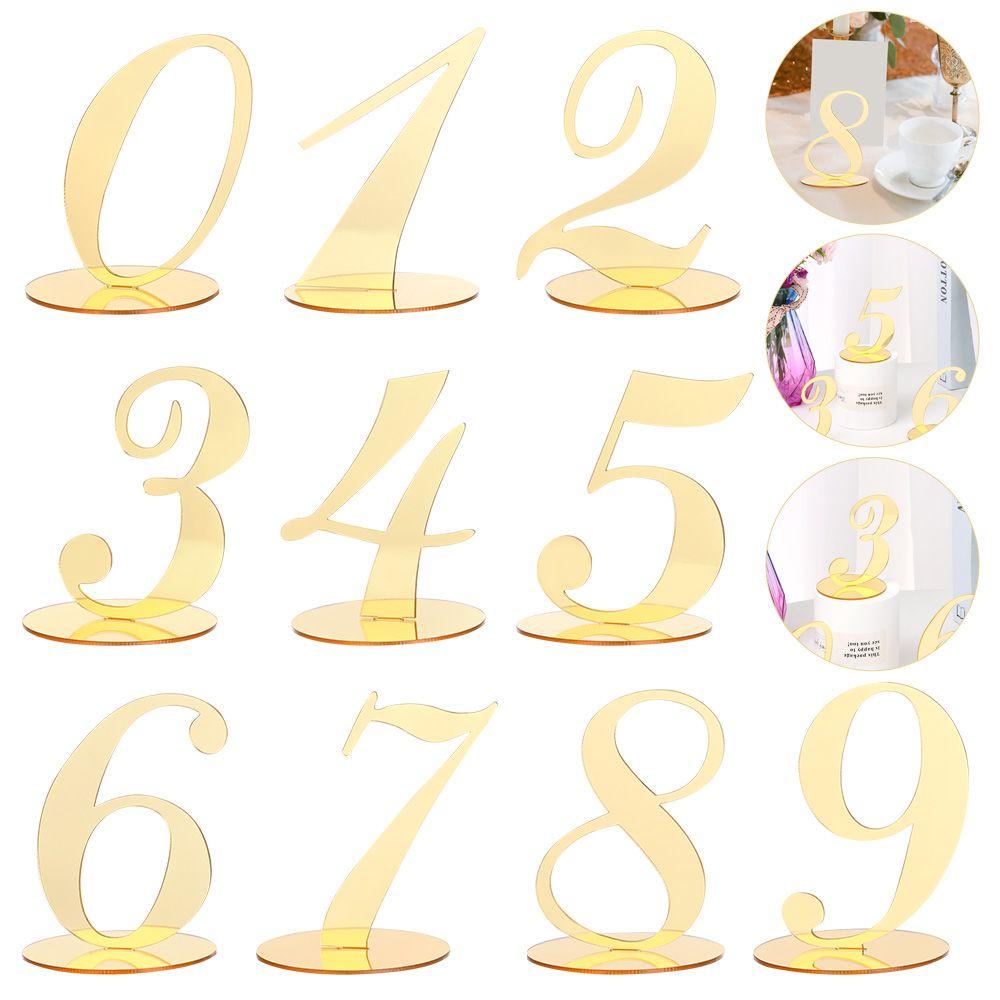 Biển Số Để Bàn Kèm Đế Trang Trí Tiệc Lãng Mạn