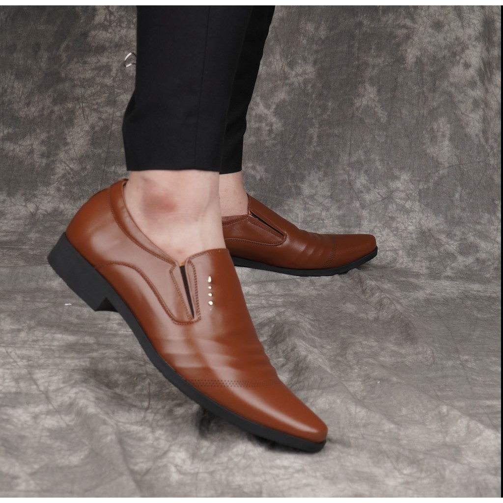 Giày Nam Công sở da bò thật Ishoesvn IS492