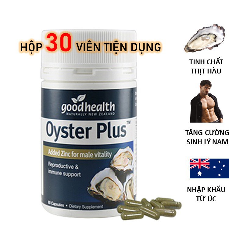 Tinh chất hàu New Zealand Good Health Oyster Plus tăng cường sinh lý nam giới | KNguyen