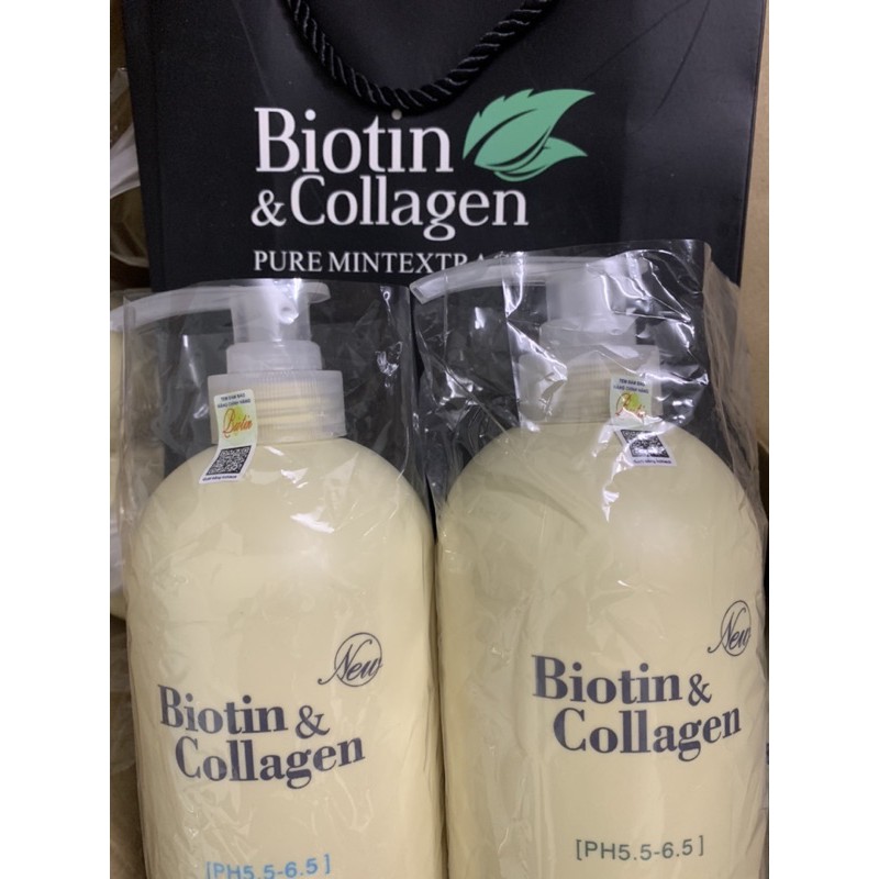 CẶP DẦU GỘI + XẢ BIOTIN &COLLAGEN 1000ml hàng chính hãng của Ý