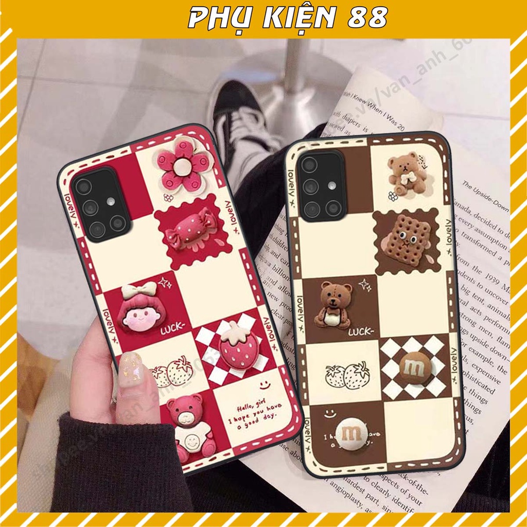Ốp lưng Samsung A31 / A51 / A71 hình gấu, kẹo dễ thương cute