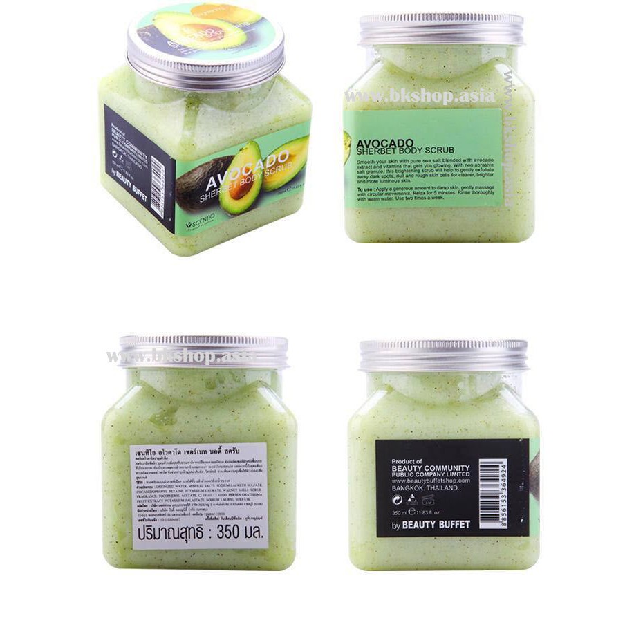 [Auth Thái Tẩy tế bào chết toàn thân - Hương Bơ ] Beauty Buffet Avocado Sherbet Body Scrub | BigBuy360 - bigbuy360.vn