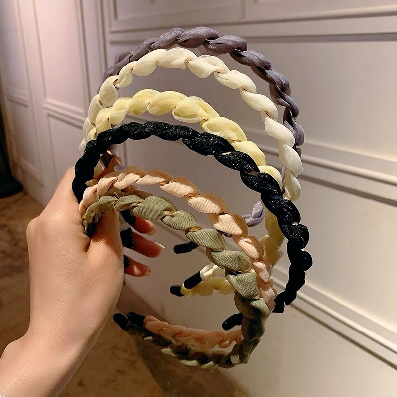 Băng Đô Cài Tóc Bằng Vải Organza Thiết Kế Tinh Tế Làm Quà Sinh Nhật Cho Bạn Gái