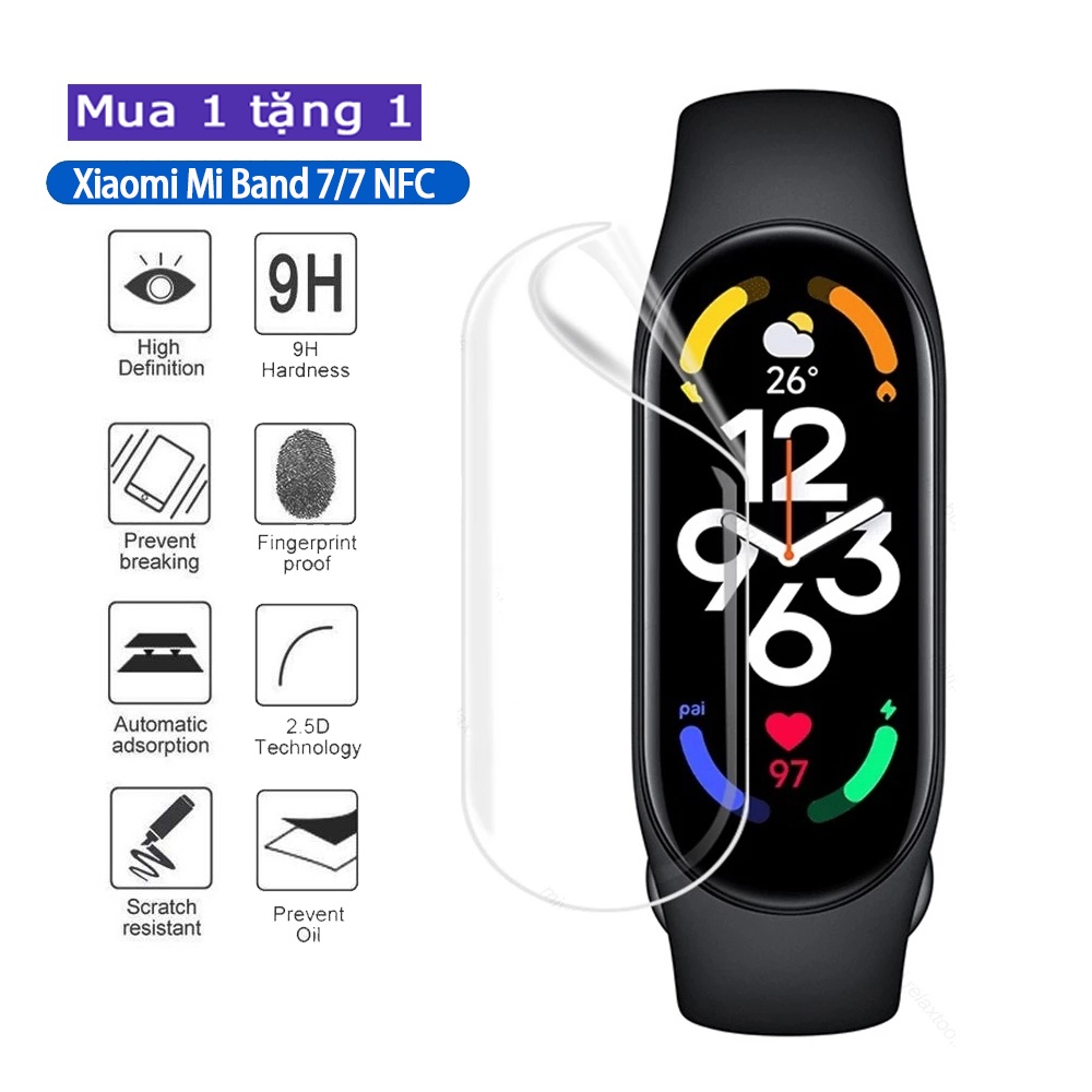 Miếng dán màn hình JANSIN chống xước cho Xiaomi mi band 7