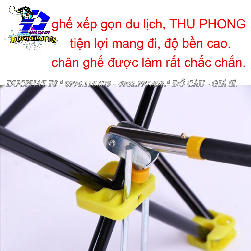 ghế xếp du lịch gấp gọn tiện lợi - ghế câu cá dã ngoại {thu phong}.!!!