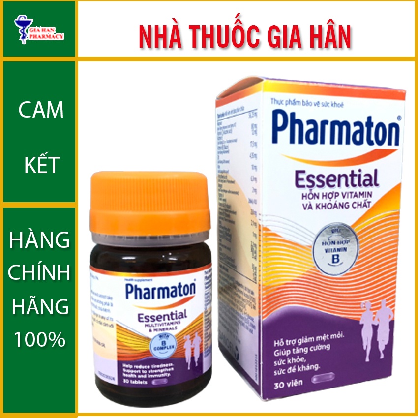 PHARMATON ESSENTIAL bổ sung vitamin hộp 30 viên , Gia hân