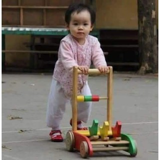 Xe Tập Đi Bằng Gỗ 3 Con Gà Cao Cấp Cho Bé Yêu 0051