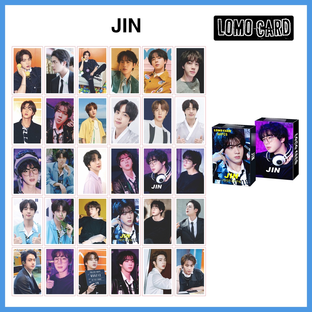 Hộp thẻ ảnh lomo thành viên nhóm nhạc BTS 2022 V JIMIN JUNGKOOK JIN phiên bản Season's Greetings làm album bưu thiếp
