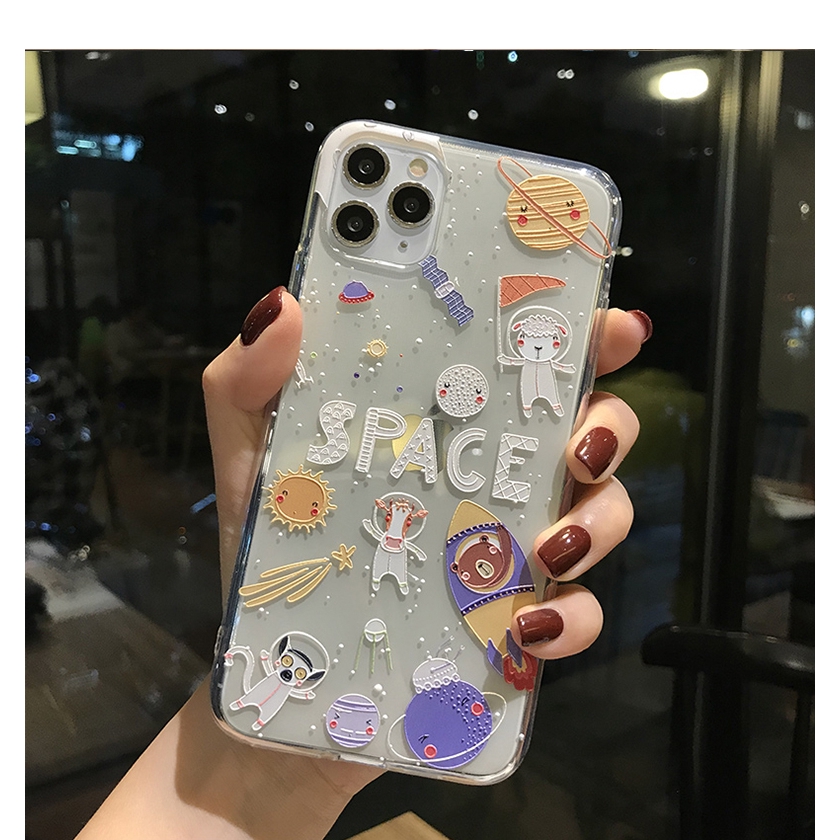 Ốp lưng iphone space trong 6/6plus/6s/6splus/7/7plus/8/8plus/x/xr/xs/11/12/pro/max/plus/promax - Awifi Case C5-5 | BigBuy360 - bigbuy360.vn