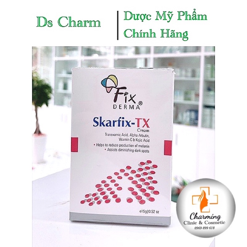 [NHẬP KHẨU ]Kem sáng da mờ thâm nám Fixderma SKARFIX TX CREAM 15g