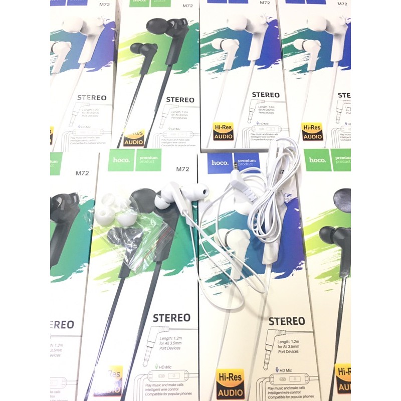 (CÓ ẢNH THẬT) Tai nghe hoco m72 chính hãng bảo hành 3 tháng, âm thanh cực đỉnh, thiết kế không đau tai khi đeo