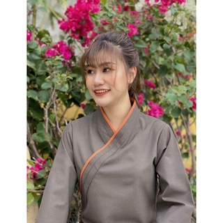 #đồ lam _đồ đi chùa - set bộ chéo nhật vải hàn quốc