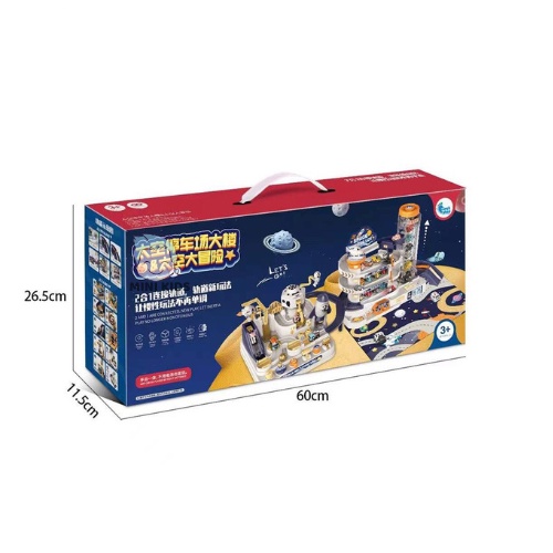 Đồ Chơi Đua Xe Ô Tô Điều Khiển Phi Hành Gia Kết Hợp Garage Đỗ Xe 3 Tầng