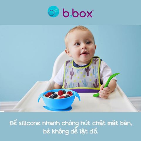 【B.BOX】BỘ CHÉN CHỐNG TRƠN VÀ MUỖNG CHO BÉ TẬP ĂN DẶM NHẬP KHẨU CHÍNH HÃNG