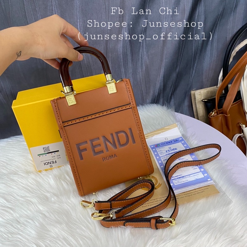 Túi xách nữ chữ FFF size 14cm đựng vừa đt cực xinh
