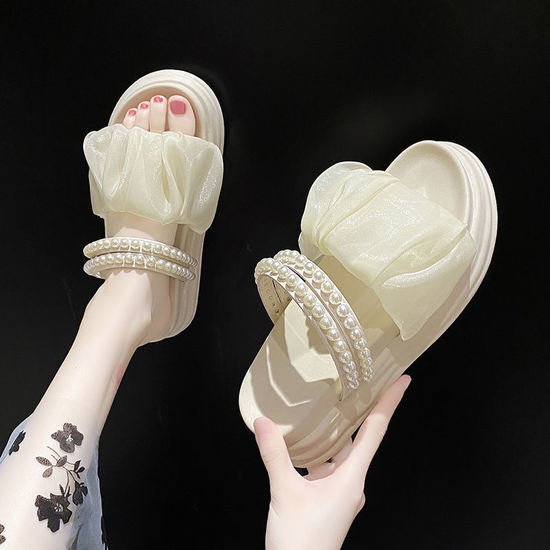 Giày Sandal Đế Dày Chống Trượt Dễ Phối Đồ Thời Trang Mùa Hè Dành Cho Bà Bầu