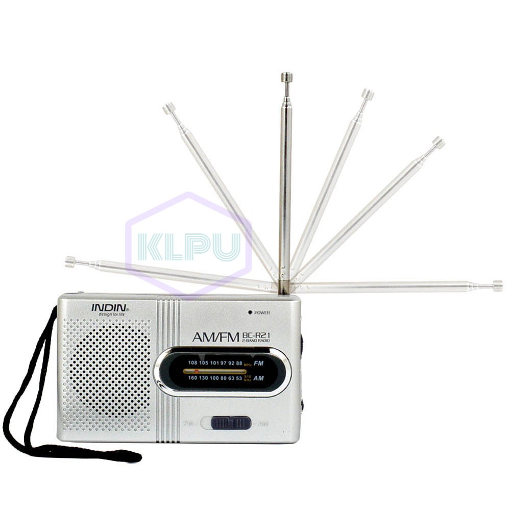 KLPU Mini Portable AM/FM Radio Telescopic Antenna Radio Pocket World Receiver Speaker #VN