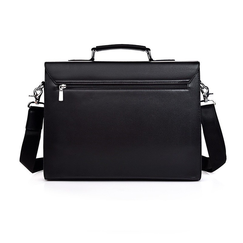 Túi xách cặp công sở da bò T54 khóa số 38x30x8cm bảo hành da 12 tháng (Nâu-Đen) | BigBuy360 - bigbuy360.vn