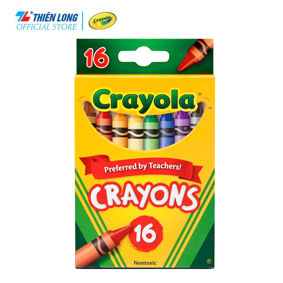 [Mã LIFEBOOK2 giảm 10% đơn 0Đ] ( Hàng Chính Hãng) Bộ 16 sáp màu Crayola Crayon