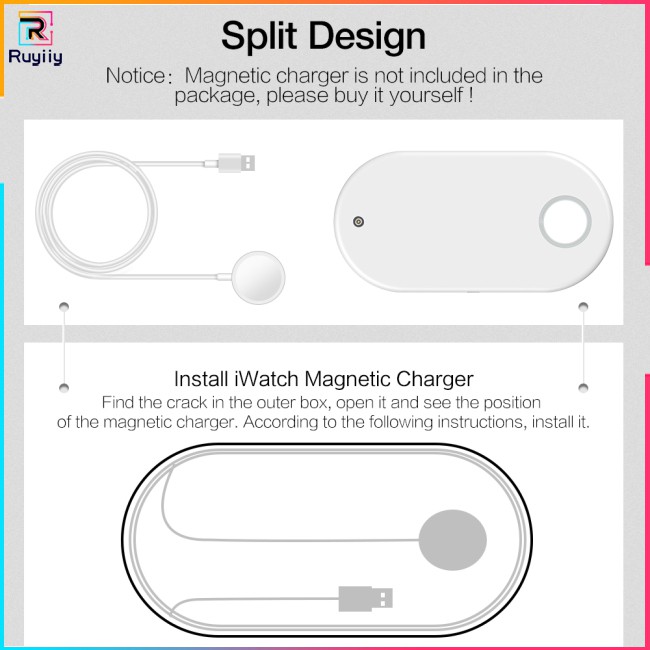 [RUY]  3 in 1 QI Wireless Charger for iPhone X XR XS movil iphon xs wireless charging stand Max Watch AirPods Mobile Phone Fast Charge for Samsung